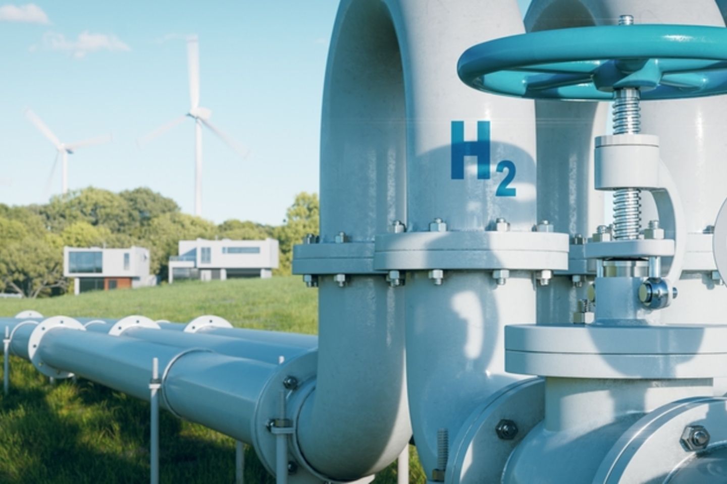 A,Hydrogen,Pipeline,To,Houses,Illustrating,The,Transformation,Of,The