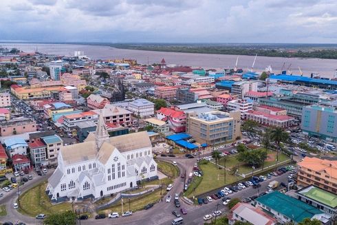 Vista panorámica de la Catedral de San Jorge en Georgetown. Guyana - Banco Interamericano de Desarrollo - BID 