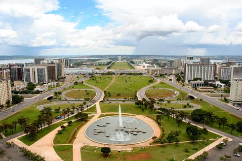 Vista panorámica de Eje Monumental en Brasilia. Brasil - Banco Interamericano de Desarrollo - BID 