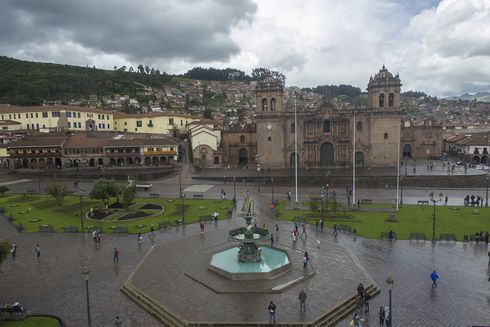 Vista panorámica de la Plaza de Armas del Cusco. Perú - Banco Interamericano de Desarrollo - BID 