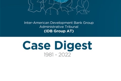 Cover of the article Case Digest 1981-2022. Transparency - Inter-American Development Bank - IDB