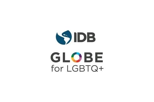 Logo IDB GLOBE for LGBTQ+. Equidad de género e inclusión - Banco Interamericano de Desarrollo - BID