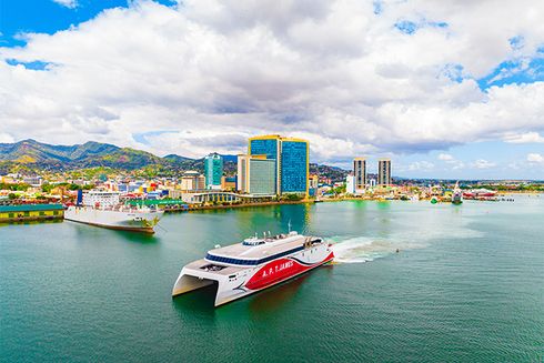 Panorámica de Puerto España en Trinidad y Tobago. Transformación Digital - Banco Interamericano de Desarrollo - BID