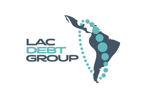 A map with the LAC DEBT GROUP logo 