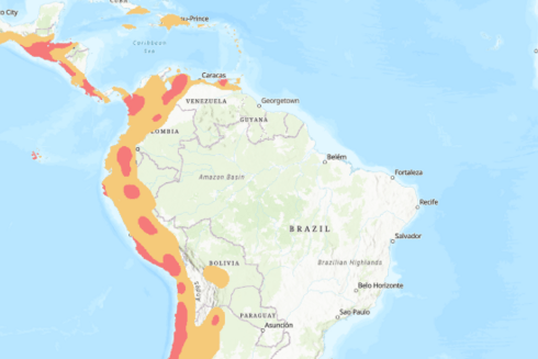 A map of Latin America. Development - Inter-American Development Bank - IDB