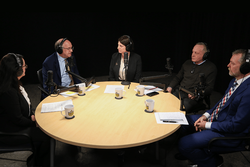 Group of Speakers on a PodCast - Financial - Inter American Development Bank - IDB