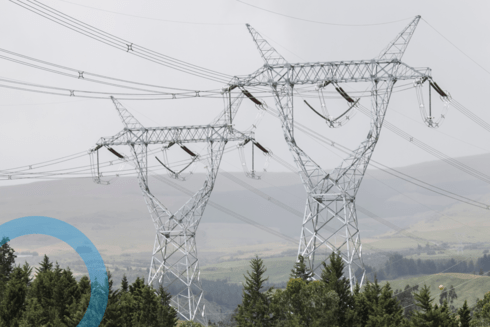 Electric wires stretching across a landscape, representing the expansion of energy infrastructure through IDB-funded projects - Inter-American Development Bank - IDB - Development Effectiveness