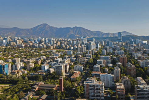 A landscape of Santiago de Chile - Cities Network - Inter American Development Bank - IDB