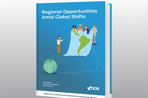 2025 Latin American and Caribbean Macroeconomic Report Cover - Inter American Development Bank - Knowledge Resources