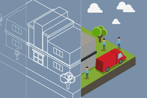 City infrastructure illustration - BIDAcademy - Inter American Development Bank - IDB