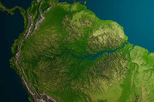 Amazon river from space - Disaster Risk - Inter American Development Bank - IDB