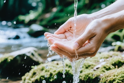 Hand recollecting water - Tools Risk - Inter American Development Bank - IDB