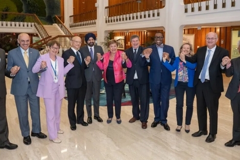Banks presidents in a meeting in Washington - Inter American Development Bank - IDB