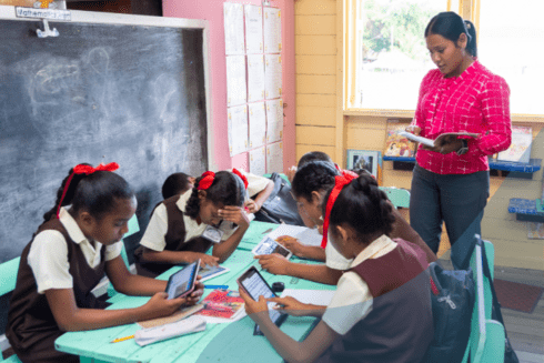 Teacher on a classroom - Education - Inter American Development Bank - IDB