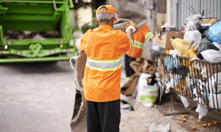 Man working with solid waste - Solid waste - Inter American Development Bank - IDB