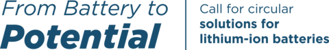 Logo From Battery to Potential - Call for proposals - Inter American Development Bank - IDB