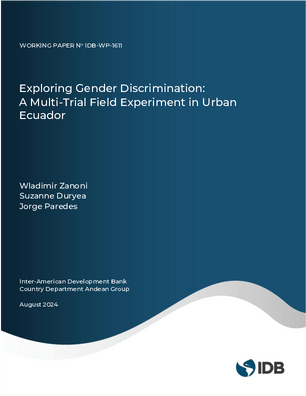 “Exploring Gender Discrimination A Multi-Trial Field Experiment in Urban Ecuador”
