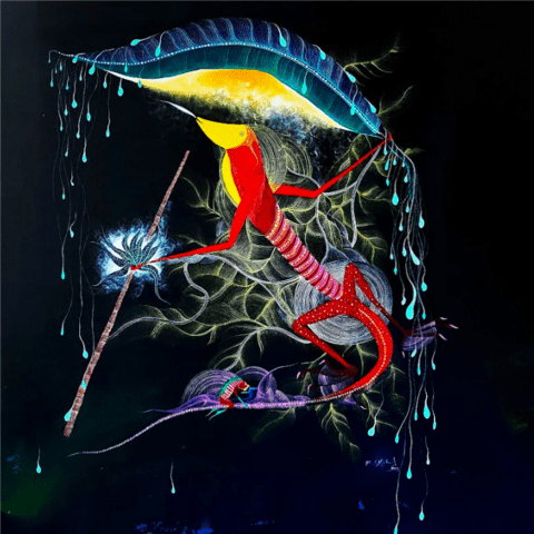 Rember Yahuarcani (Peru) – Under the Rain, 2021.