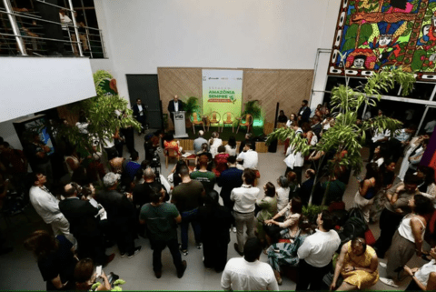 People reunited on the Amazonia Forever Launch event- COP 30 - Inter American Development Bank - IDB