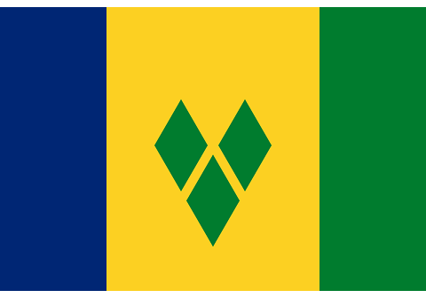 Saint Vicent and the Grenadines flag - Inter American Development Bank - IDB