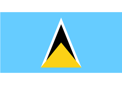 Saint Lucia flag - Inter American Development Bank - IDB