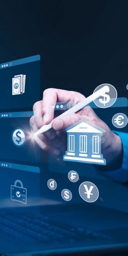 Hand touching a screen - Education - Inter American Development Bank - IDB